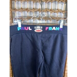 Y2K Paul Frank Black Capri FLARE Leggings (2009) XL Womens